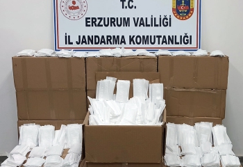 50 bin adet cerrahi yüz maskesi ele geçirildi
