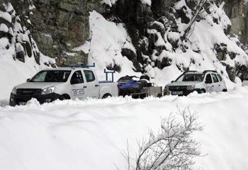 Aras EDAŞ ekipleri 3 nüfuslu köye 8 saatte ulaşabildi