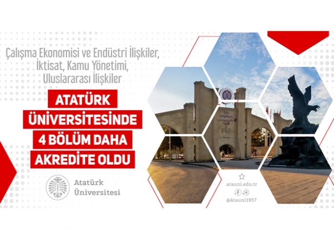ATAUNİ'de 4 bölüm daha akredite edildi
