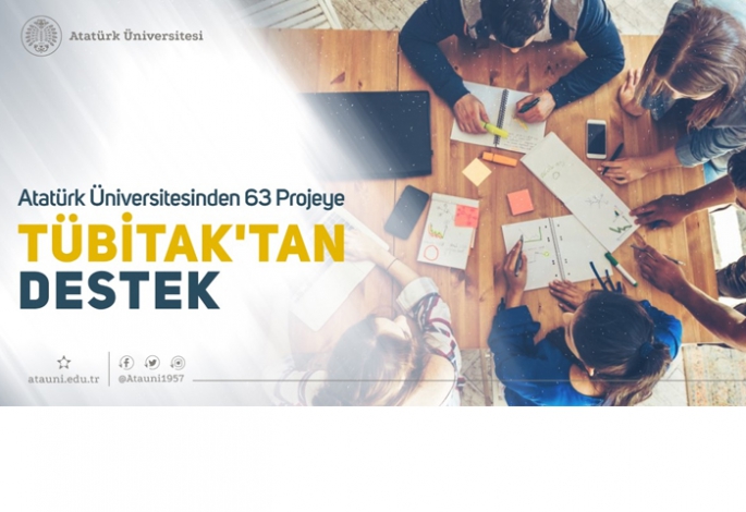 Atauni’den 63 Projeye TÜBİTAK desteği 