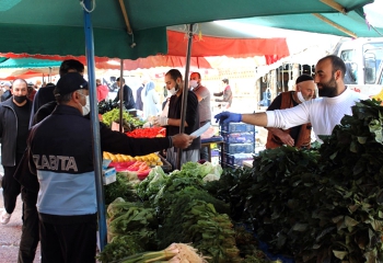 Aziziye’de korona önlemleri sürüyor