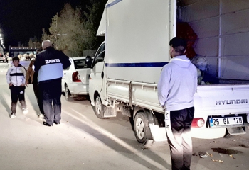 Aziziye Zabıtasından gece mesaisi