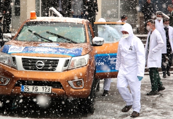 Büyükşehir’in dezenfekte timleri işbaşında