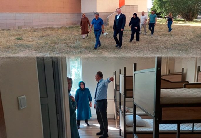 Çakmur yurtlarda incelemelerde bulundu