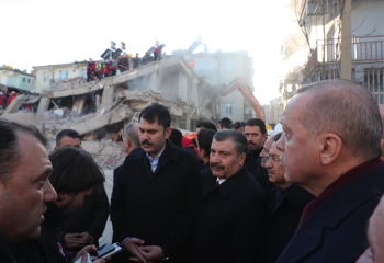 Cumhurbaşkanı Erdoğan Elazığ'da inceleme yaptı