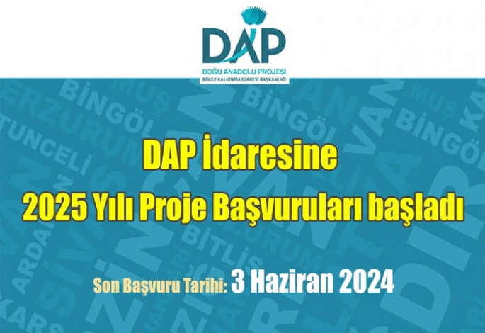 DAP 2025 yılı proje teklif çağrısına çıktı
