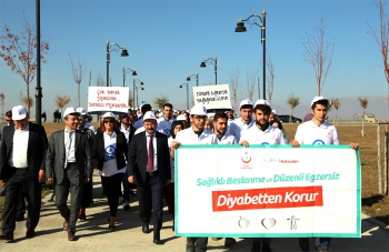 Diyabete dikkat çeken yürüyüş