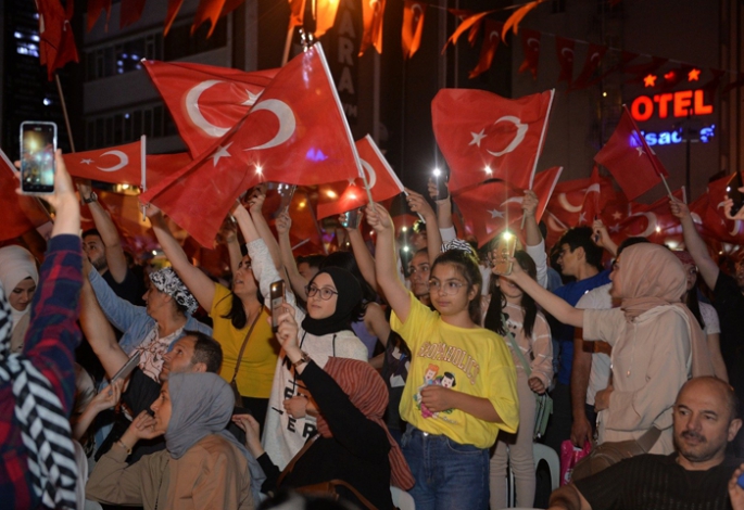 Erzurum, 15 Temmuz'da yine tek yürek oldu