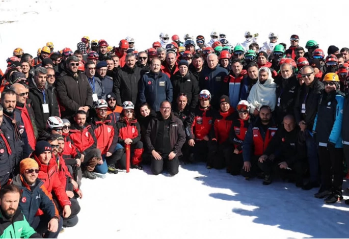 Erzurum’da AFAD 2025 Kış saha tatbikatı