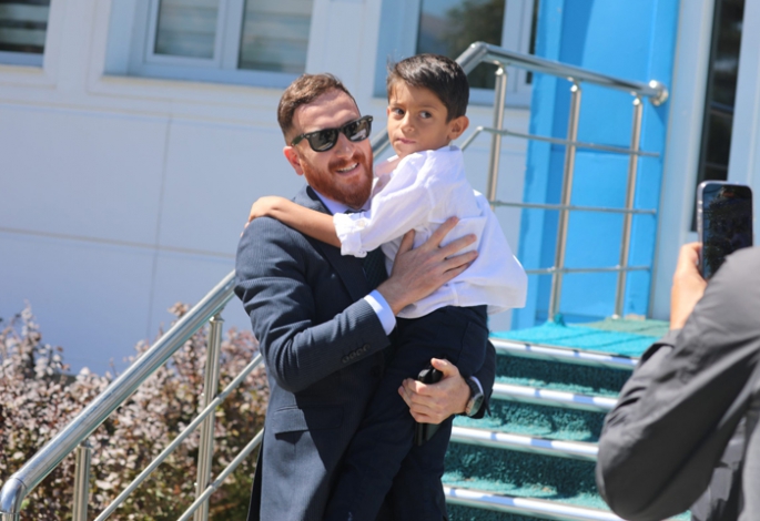 Erzurumspor Minik Ahmet’i misafir etti