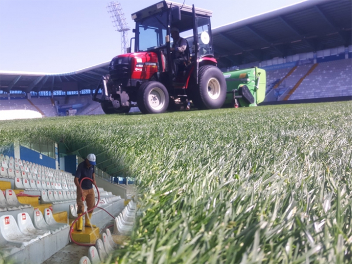 Erzurumspor tribünleri taraftarı bekliyor