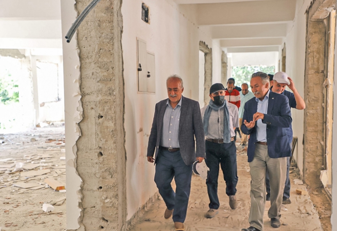 Eskiyen alt yapı hatları modernize ediliyor