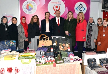 Kadın girişimciler evlilik fuarına renk kattı