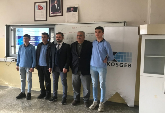 KOSGEB Meslek Lisesi Öğrencilerini bilgilendiriyor