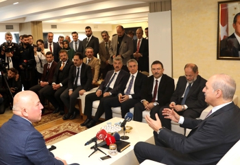 Numan Kurtulmuş’tan Büyükşehir’e ziyaret