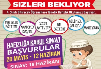 Örgün eğitim ve hafızlık bir arada