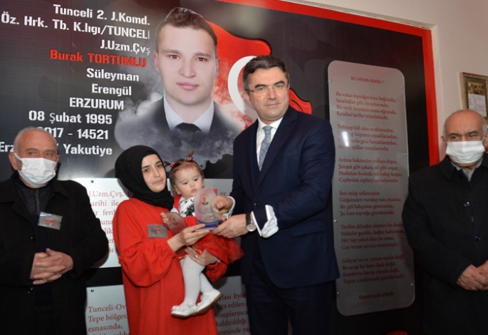 Şehit Burak Tortumlu Adına Kütüphane açıldı