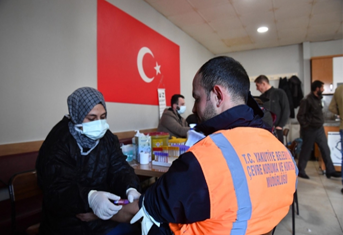 Yakutiye Personeline sağlık taraması 