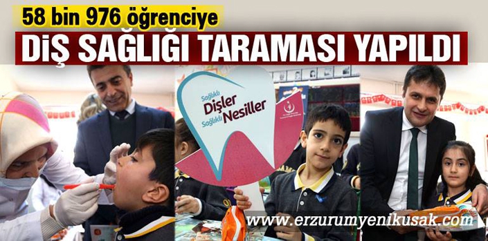 Öğrenciler diş taramasından geçti